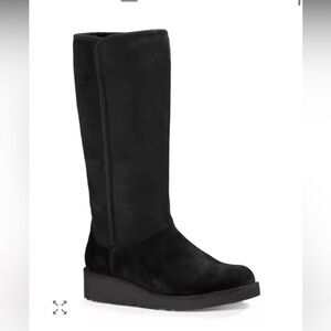 New UGG Women's Kara Slim Tall Demi Wedge Boots $220 size 7.5